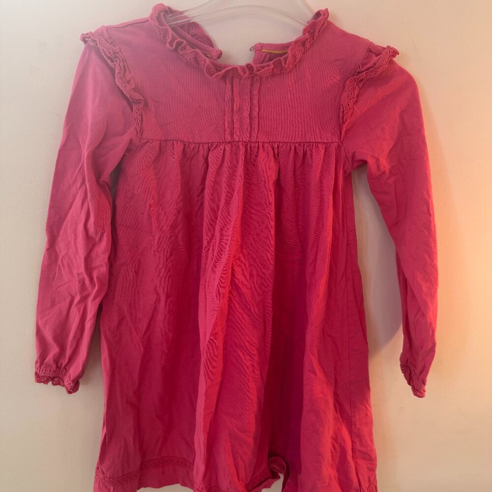 Mini Boden Broderie Collar Jersey Girl Dress